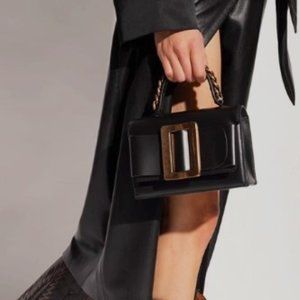 BOYY Fred Chain and Leather Belted Top-Handle Bag